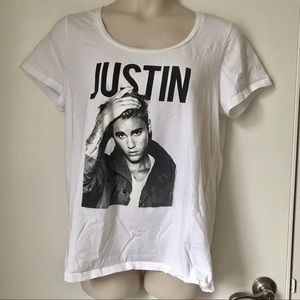 Justin Bieber Plus Size Scoop Neck T-shirt Merch